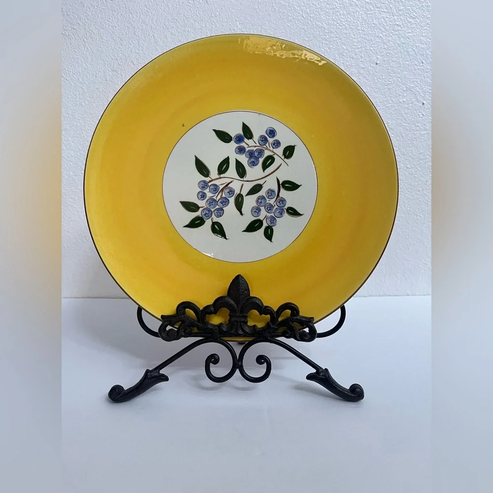 Stangl Pottery Round Chop Plate ~ Blueberry - Picture 2 of 7